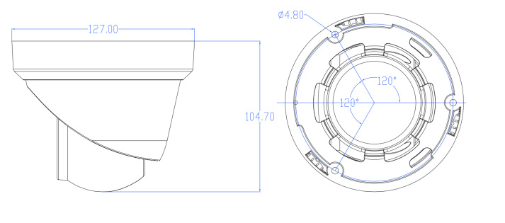 OMV-W595AHBB97A Dimensions